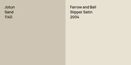 1140 Sand vs 2004 Slipper Satin