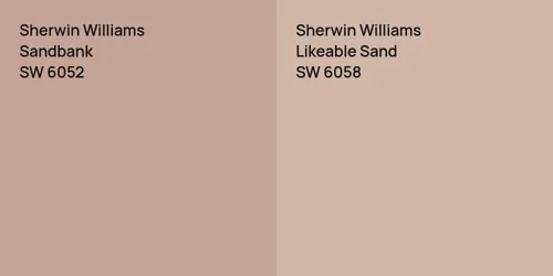 SW 6052 Sandbank vs SW 6058 Likeable Sand