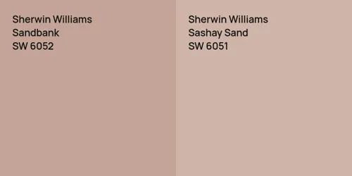 SW 6052 Sandbank vs SW 6051 Sashay Sand