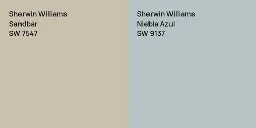 SW 7547 Sandbar vs SW 9137 Niebla Azul