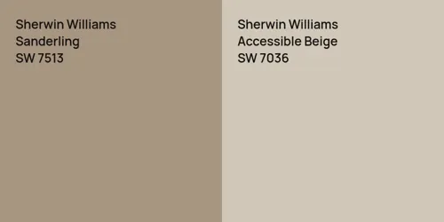 SW 7513 Sanderling vs SW 7036 Accessible Beige