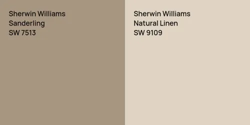 SW 7513 Sanderling vs SW 9109 Natural Linen