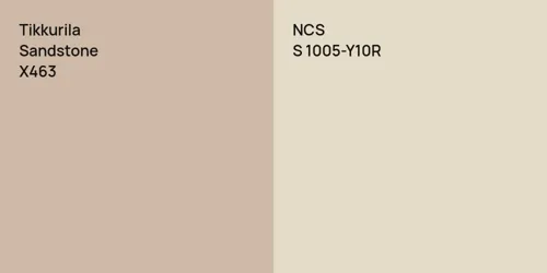 X463 Sandstone vs S 1005-Y10R 