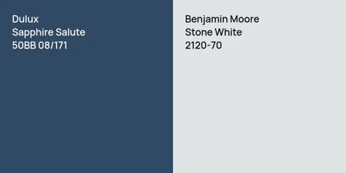 50BB 08/171 Sapphire Salute vs 2120-70 Stone White