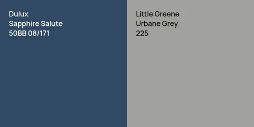 50BB 08/171 Sapphire Salute vs 225 Urbane Grey