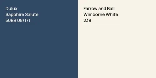 50BB 08/171 Sapphire Salute vs 239 Wimborne White