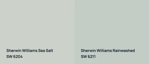 SW 6204 Sea Salt vs SW 6211 Rainwashed