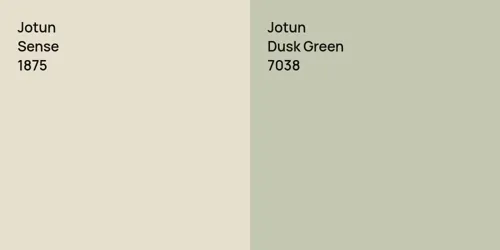 1875 Sense vs 7038 Dusk Green