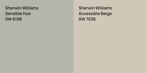 SW 6198 Sensible Hue vs SW 7036 Accessible Beige