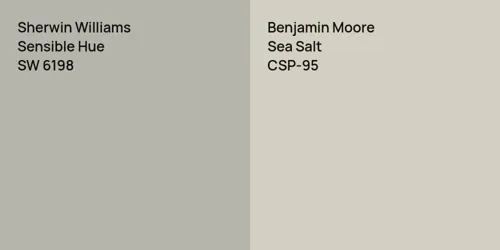 SW 6198 Sensible Hue vs CSP-95 Sea Salt