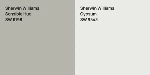 SW 6198 Sensible Hue vs SW 9543 Gypsum