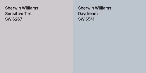 SW 6267 Sensitive Tint vs SW 6541 Daydream