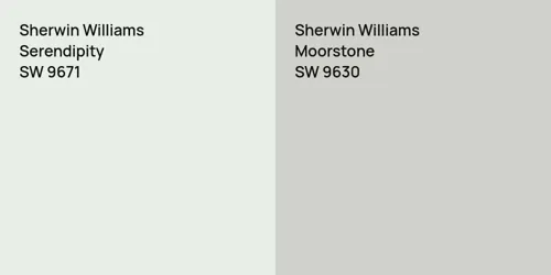 SW 9671 Serendipity vs SW 9630 Moorstone