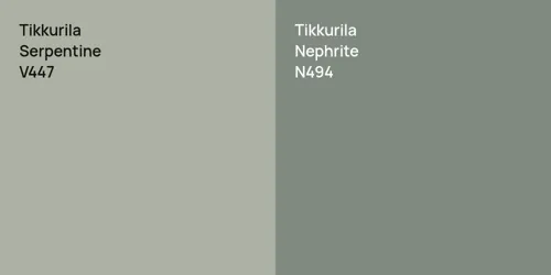 V447 Serpentine vs N494 Nephrite