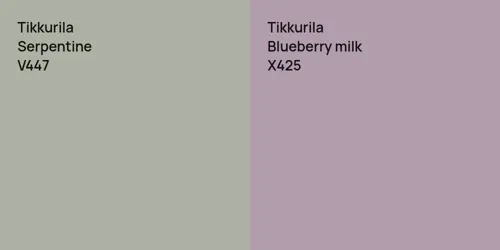 V447 Serpentine vs X425 Blueberry milk