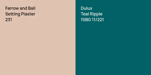 231 Setting Plaster vs 10BG 11/221 Teal Ripple