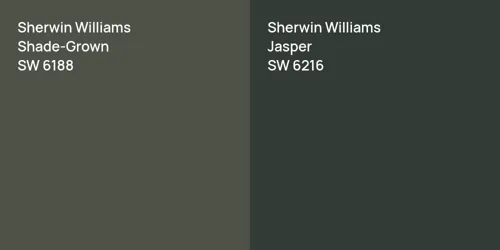 SW 6188 Shade-Grown vs SW 6216 Jasper