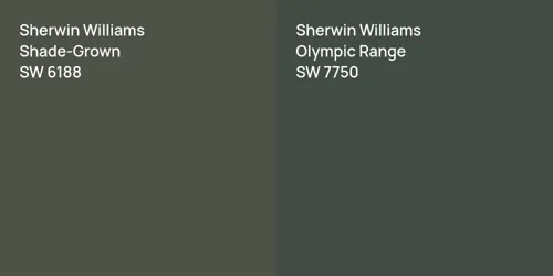 SW 6188 Shade-Grown vs SW 7750 Olympic Range