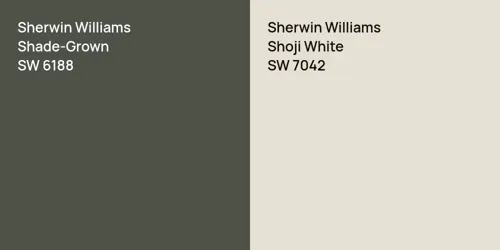 SW 6188 Shade-Grown vs SW 7042 Shoji White