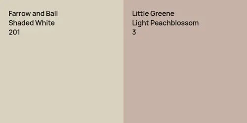 201 Shaded White vs 3 Light Peachblossom