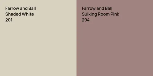 201 Shaded White vs 294 Sulking Room Pink