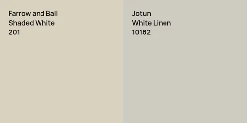 201 Shaded White vs 10182 White Linen