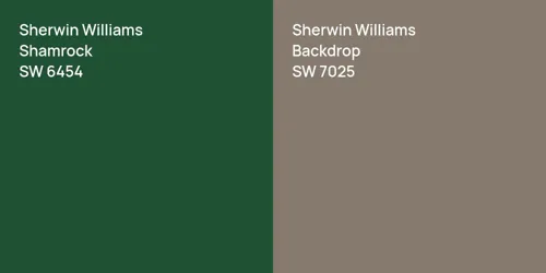 SW 6454 Shamrock vs SW 7025 Backdrop