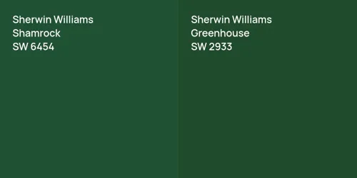 SW 6454 Shamrock vs SW 2933 Greenhouse