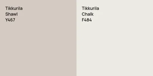 Y467 Shawl vs F484 Chalk