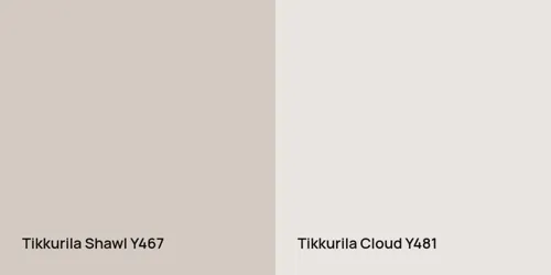 Y467 Shawl vs Y481 Cloud