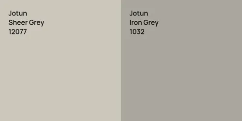 12077 Sheer Grey vs 1032 Iron Grey