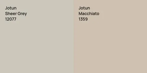 12077 Sheer Grey vs 1359 Macchiato