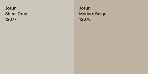 12077 Sheer Grey vs 12076 Modern Beige