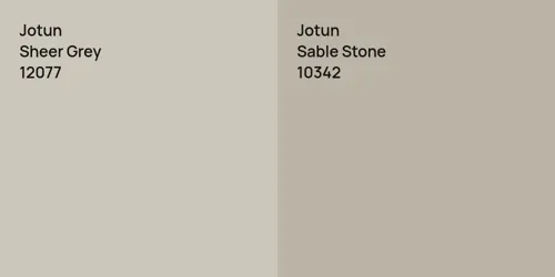 12077 Sheer Grey vs 10342 Sable Stone