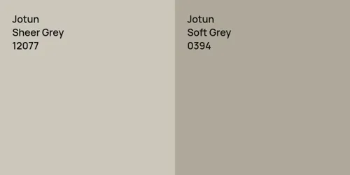 12077 Sheer Grey vs 0394 Soft Grey