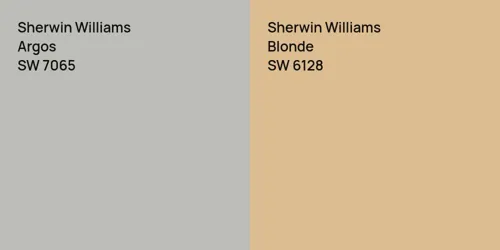 SW 7065 Argos vs SW 6128 Blonde