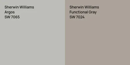 SW 7065 Argos vs SW 7024 Functional Gray