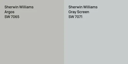 SW 7065 Argos vs SW 7071 Gray Screen