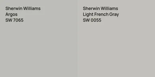 SW 7065 Argos vs SW 0055 Light French Gray