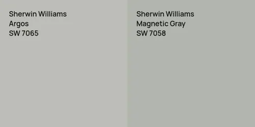 SW 7065 Argos vs SW 7058 Magnetic Gray