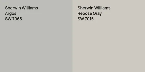 SW 7065 Argos vs SW 7015 Repose Gray