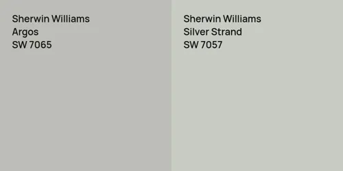 SW 7065 Argos vs SW 7057 Silver Strand