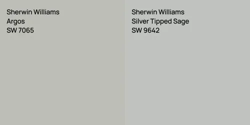 SW 7065 Argos vs SW 9642 Silver Tipped Sage