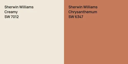 SW 7012 Creamy vs SW 6347 Chrysanthemum