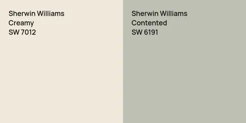 SW 7012 Creamy vs SW 6191 Contented