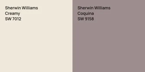 SW 7012 Creamy vs SW 9158 Coquina