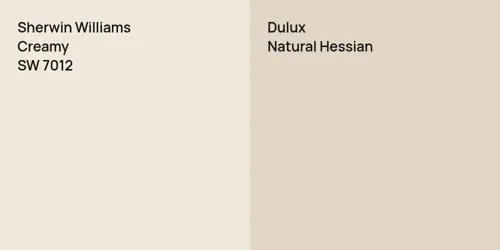 SW 7012 Creamy vs null Natural Hessian