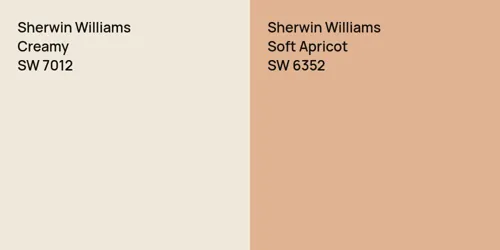 SW 7012 Creamy vs SW 6352 Soft Apricot