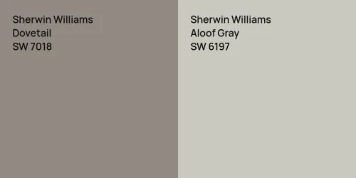 SW 7018 Dovetail vs SW 6197 Aloof Gray