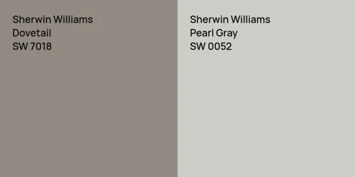 SW 7018 Dovetail vs SW 0052 Pearl Gray